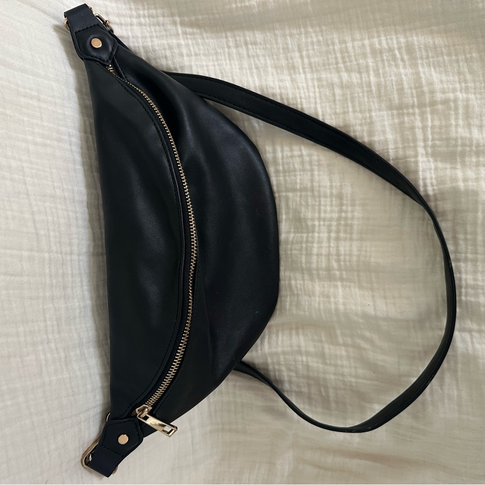 a new day Black Fanny Pack Bag